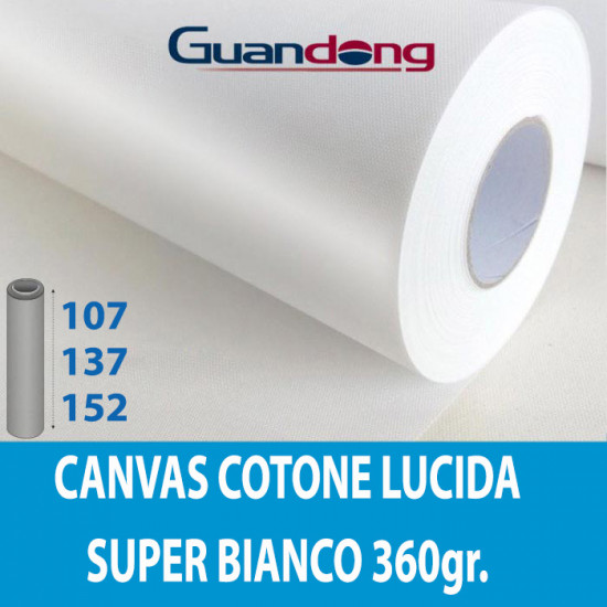 Art Canvas Cotone Super Bianco lucida